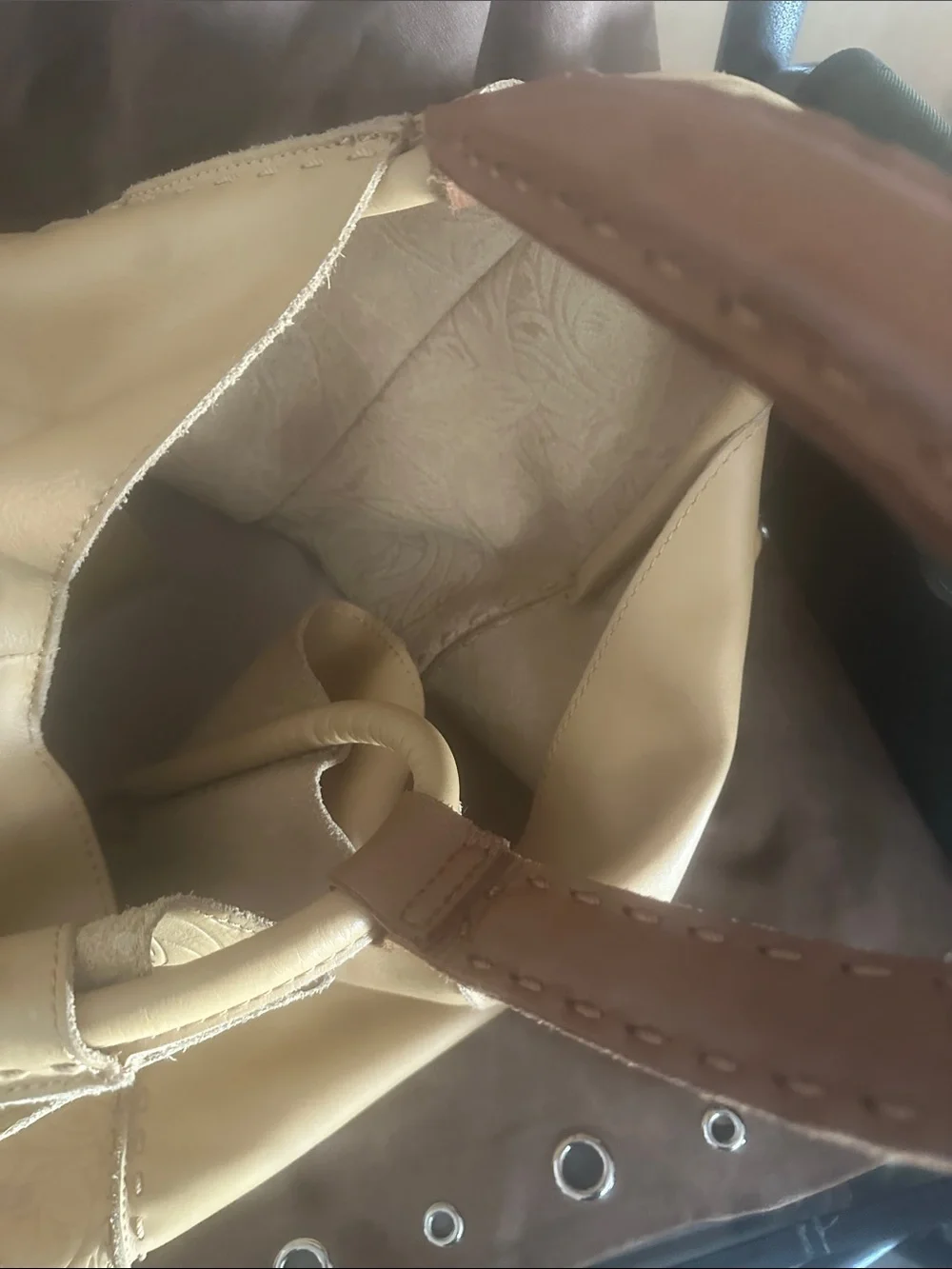 The Sak Soft Tan Leather Shoulder Bag